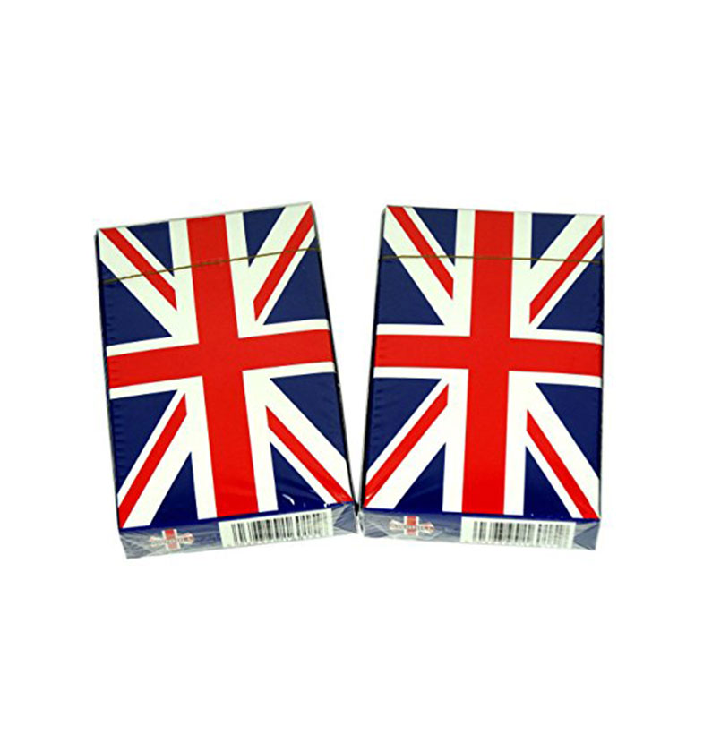 Playing Cards - Union Jack Printed Playing Cards, Pack of 2