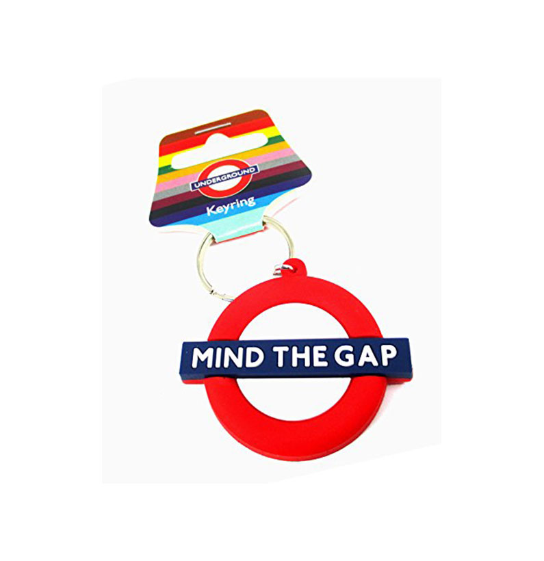 London Underground Rubber Keyring, Mind the Gap Roundel, Transport for London Souvenir - 1236A