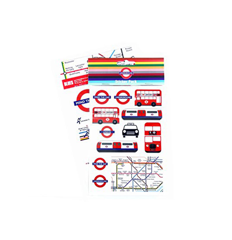 London Underground Assorted Sticker Packs (2 Qty), Transport for London Souvenirs