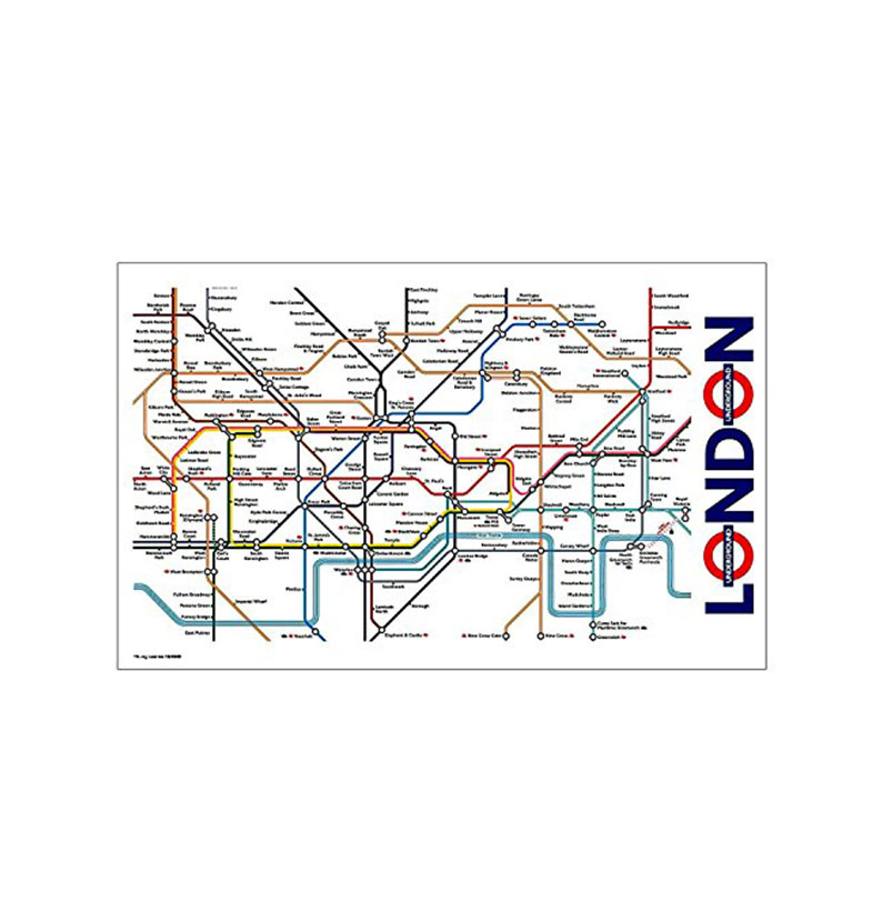 London Underground Transport for London Tube Map Tea Towel (Complete)