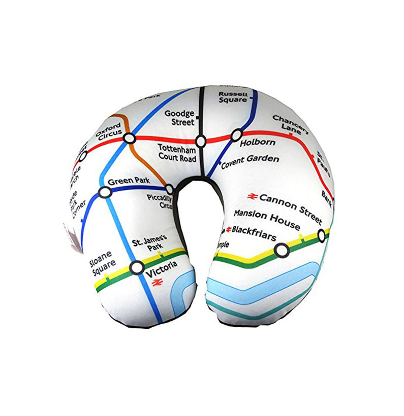 London Underground Transport for London - Tube Map Travel Pillow