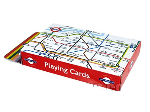 Playing Cards with Underground Tube Map Print, Transport for London Souvenir - 1421A