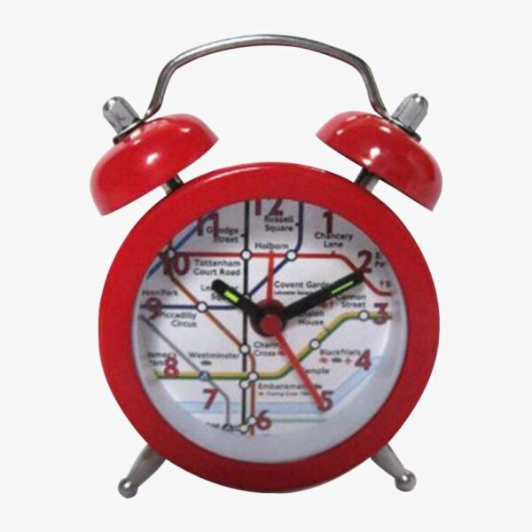 Travel Alarm Clock, London Underground Tube Map Print, Transport for London Souvenir