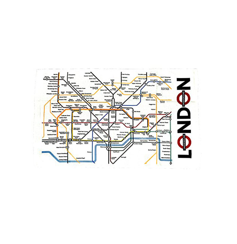 London Underground Map Tea Towel (ba)