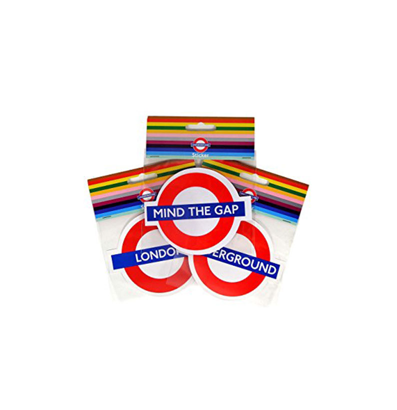 Mind The Gap, London and Underground Roundel Stickers (Pack of 3), Transport for London Souvenir