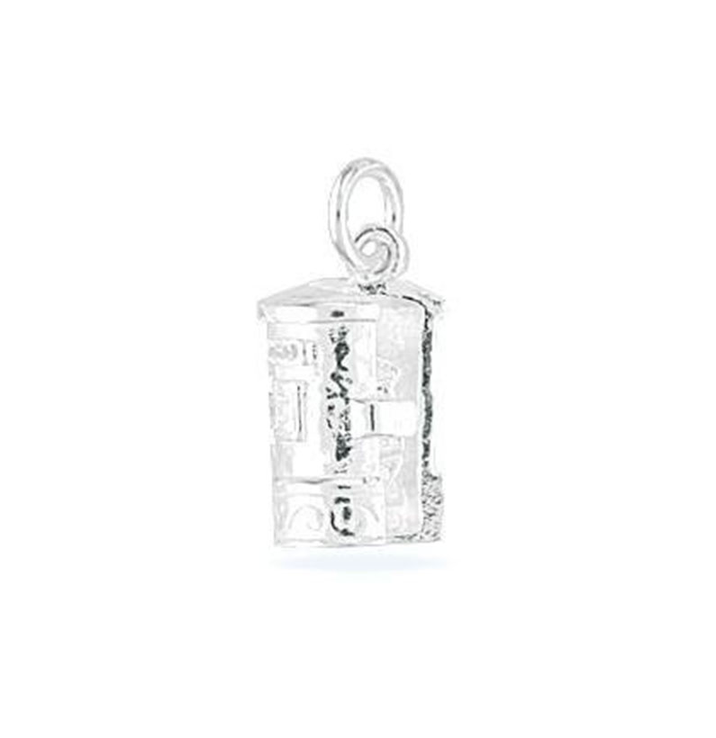 London Souvenir Charm - Small Stirling Silver London Post Box Charm