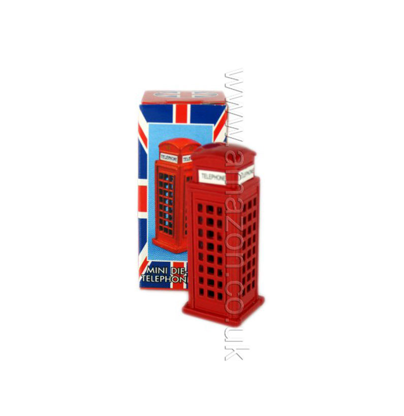 London Souvenir Mini Die Cast Metal Figurine- London Red Telephone Box