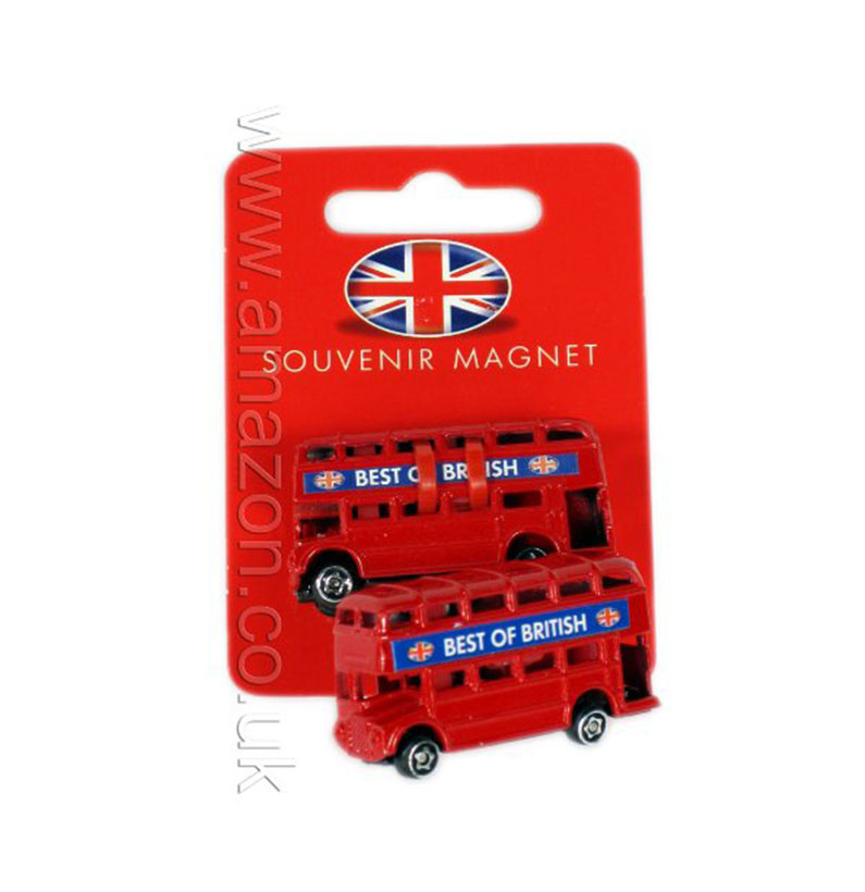 London Gift /Souvenir Die Cast Metal Fridge Magnet - 3D Double Decker Bus