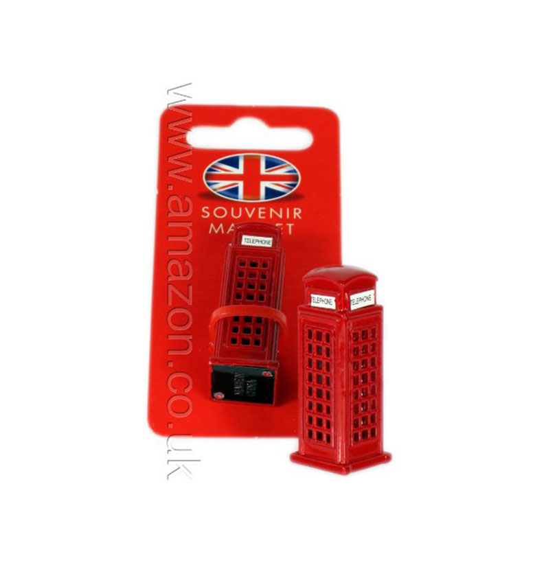 London Gift /Souvenir Die Cast Metal Fridge Magnet - 3D Red Telephone Box
