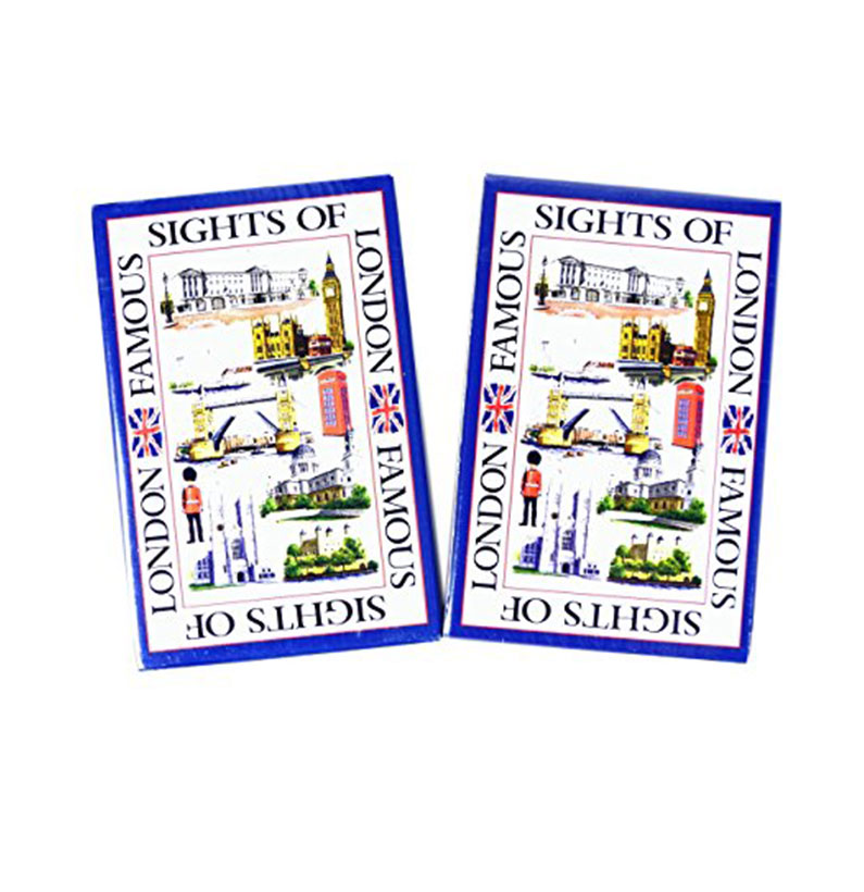 Playing Cards (Pack of 2- Famous Sights of London, Iconic London Scenes Printed