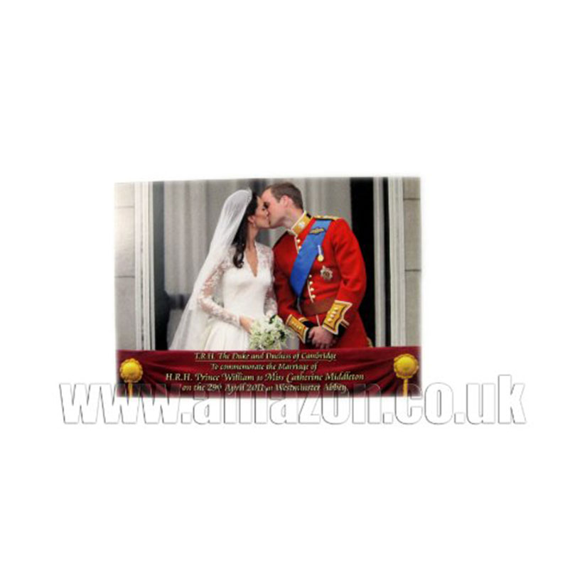 Royal Wedding Postcard, Balcony, Prince William and Catherine.