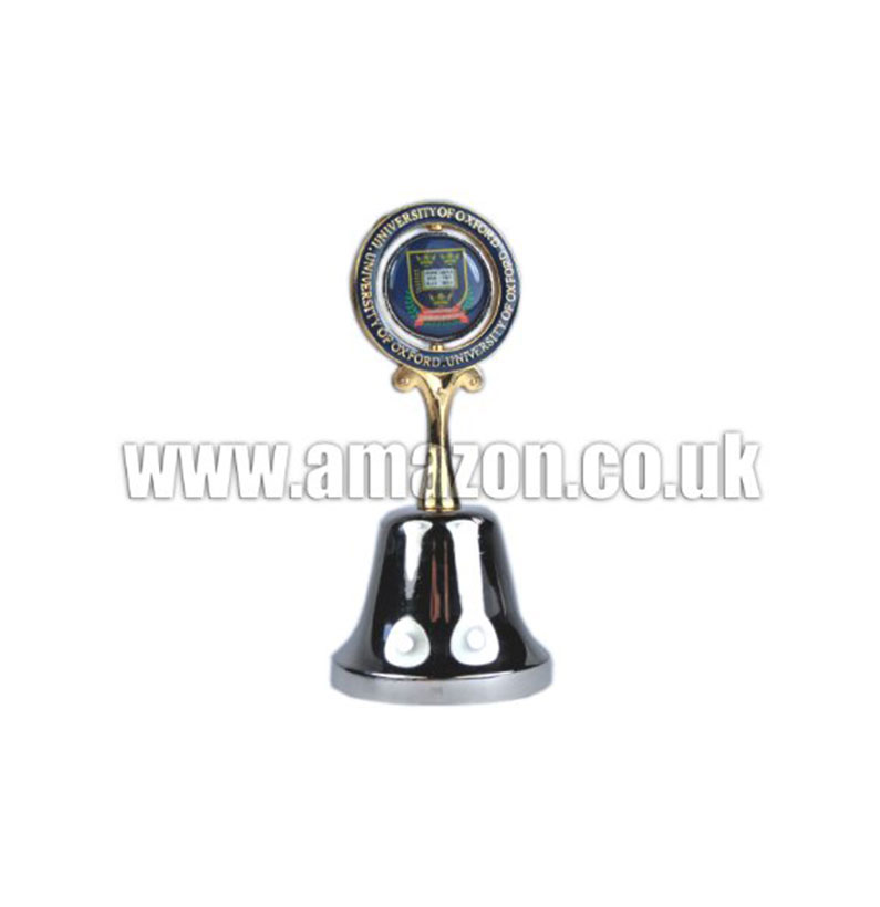 Oxford University Souvenir Bell with Spinning University of Oxford Crest
