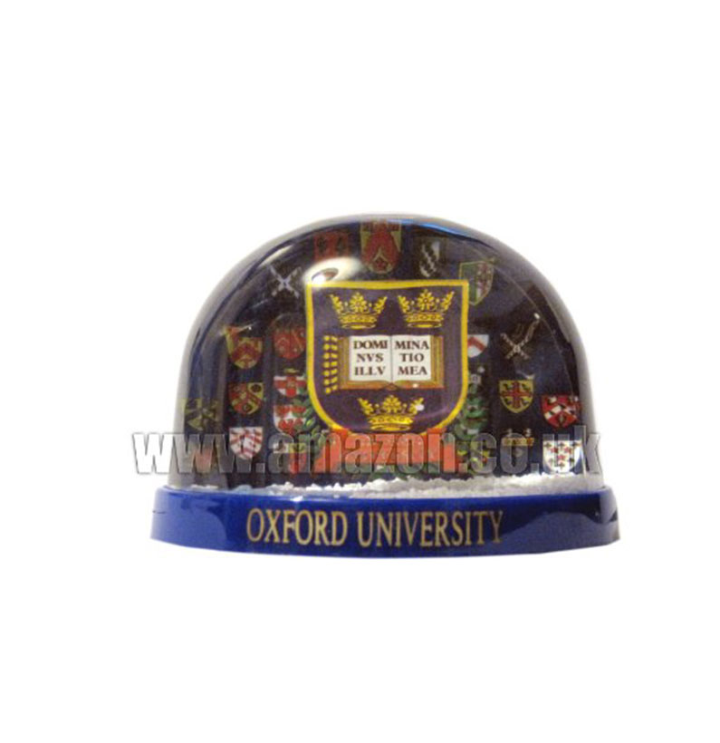 Oxford University Large Water/ Snow Globe with University and it's College Crests - 10051