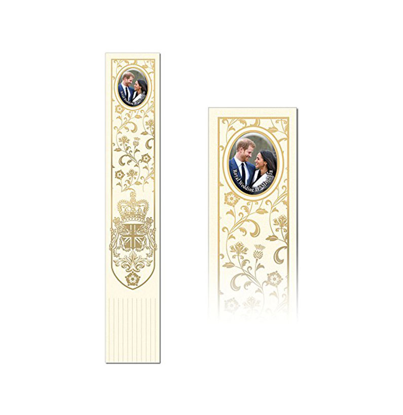 Judge Sampson Prince Harry & Meghan Markle Royal Wedding Leather Bookmark