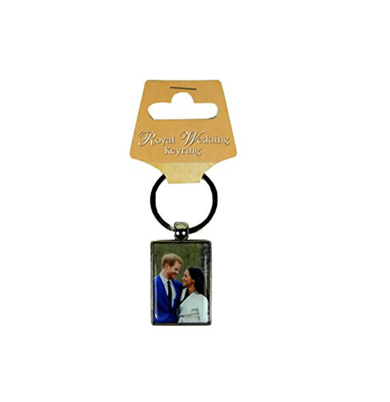 Royal Wedding Souvenir Photostone Keyring, H R H Prince Henry of Wales (Harry) to Meghan Markle