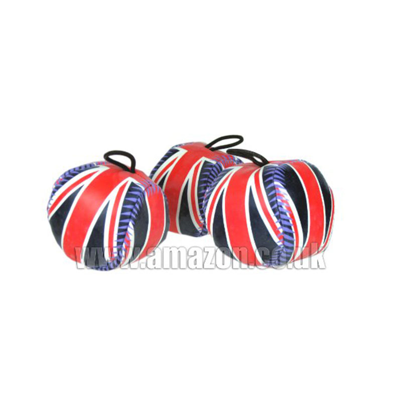 Mini Sports Ball / Stress Ball with Union Jack Design (3 Qty), London / UK Souvenir