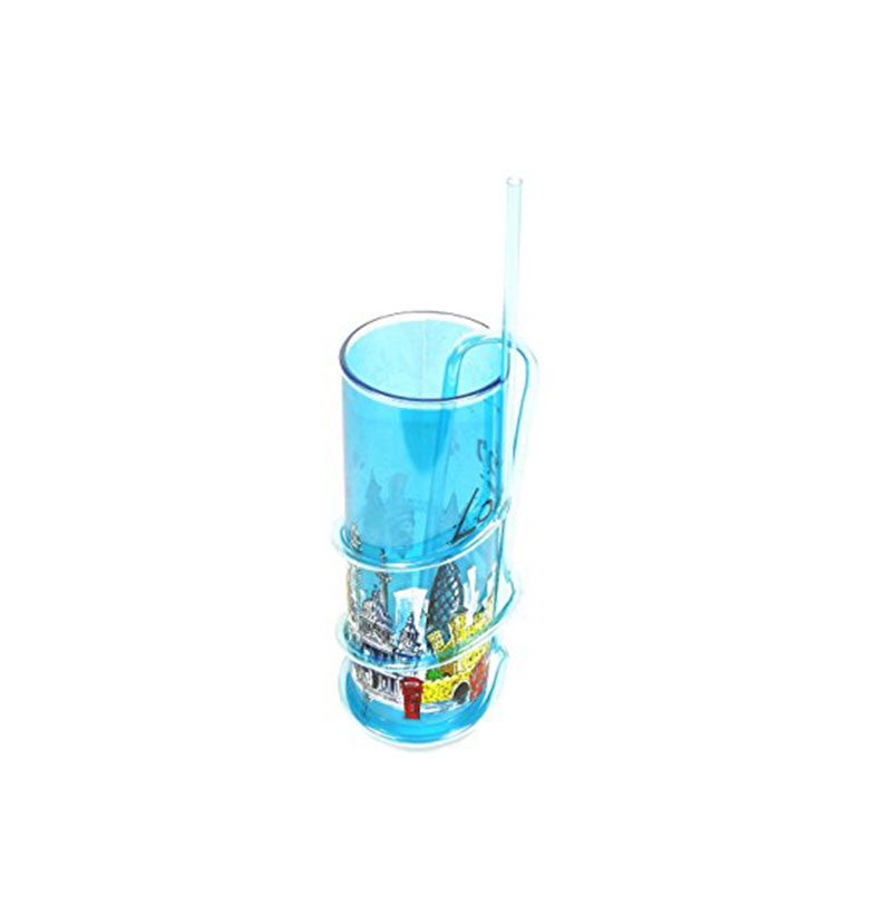 Beaker and Straw - London Carton Scene Beaker and Straw. Ideal for kids