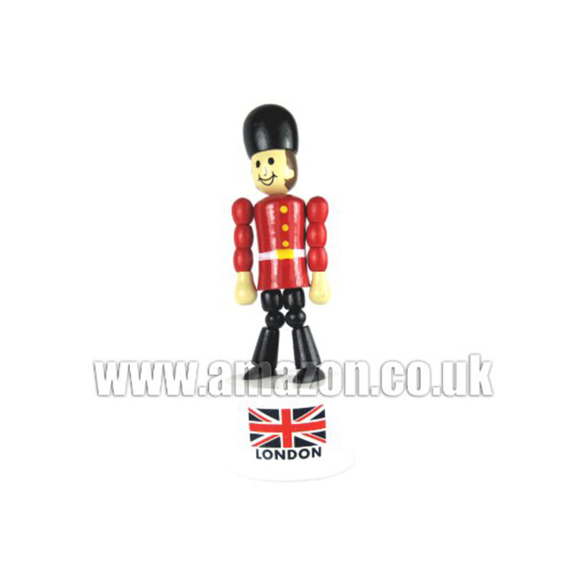 Wooden Collapsing Guardsman - A Wooden Collapsible figurine of a Guardsman