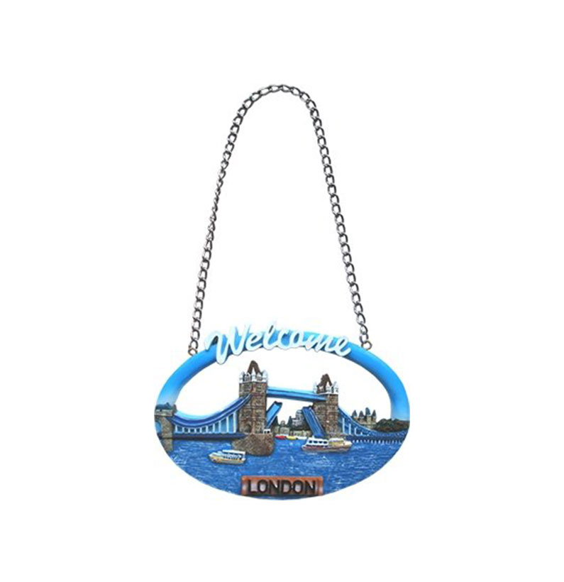 London Souvenir Decorative Chain, Tower Bridge, Detailing River Thames and the Tower Bridge