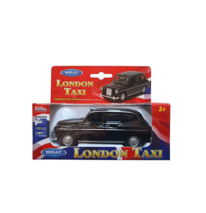 Souvenir Collectable - Die Cast London Black Taxi Model Pull Back & Action