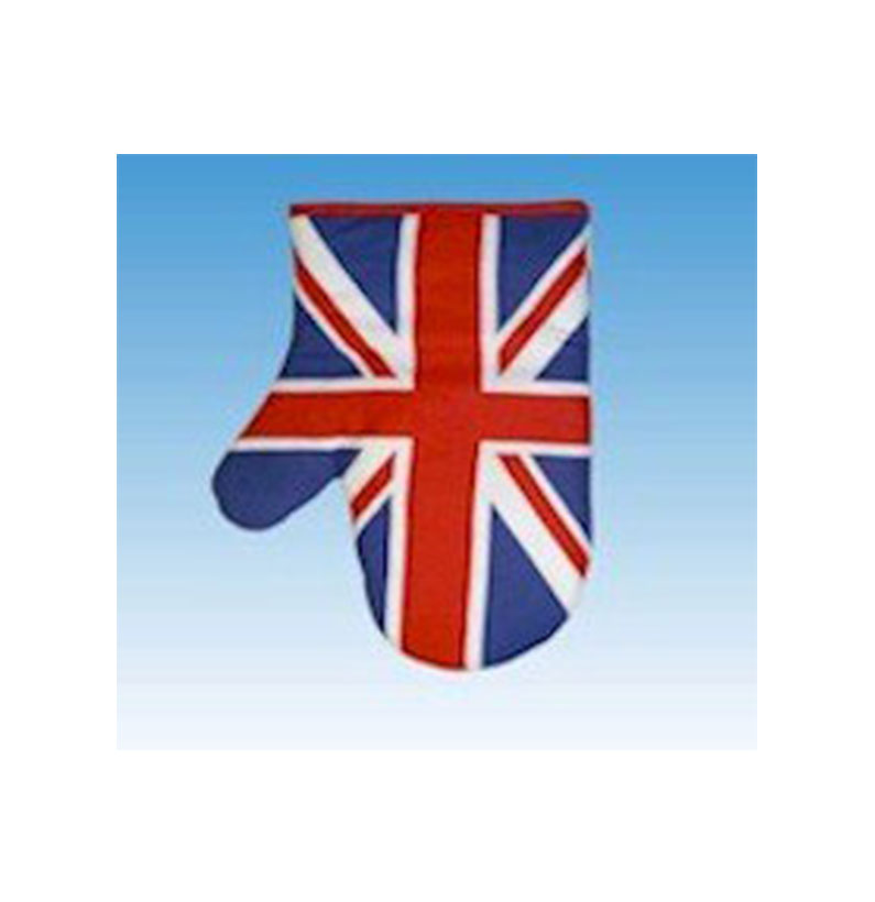 Oven Gauntlet - Union Jack, Single Oven Glove with Union Jack Print