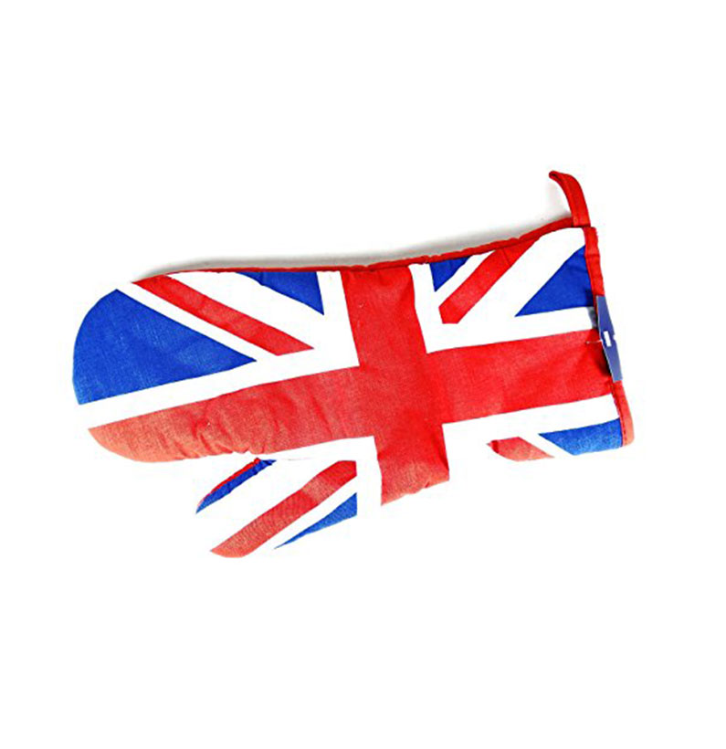 Oven Gauntlet - Union Jack, Single Oven Glove with Union Jack Print