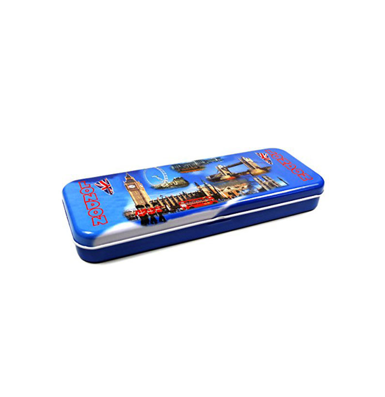 Pencil Case - London Scenes Printed Pencil Box Made of Tin, London Collection