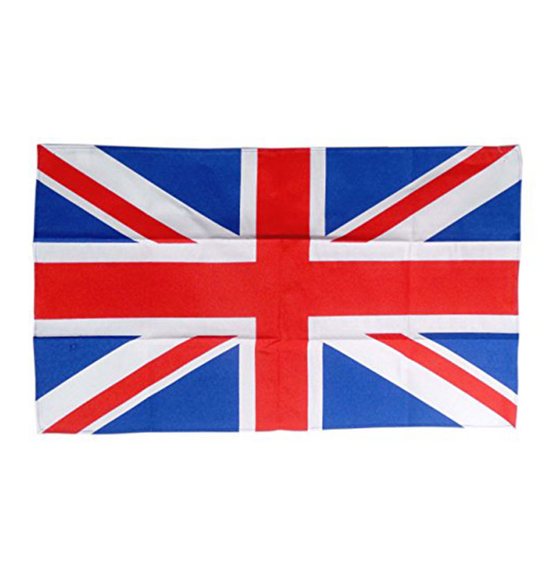 London Souvenir Cotton Tea Towel/Wall Hang with Union Jack Print