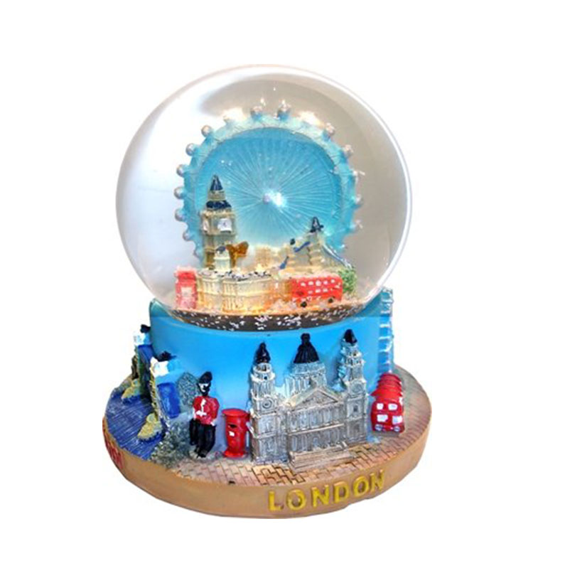 Snow Globes Large Composite, Detailing London Eye and Skyline - London Collectable Souvenir