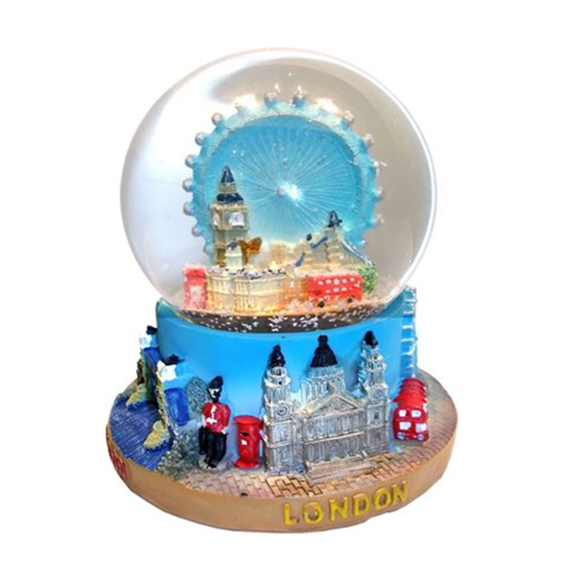 Snow Globes Medium, Composite- London Eye and Skyline, London Collectable Souvenir