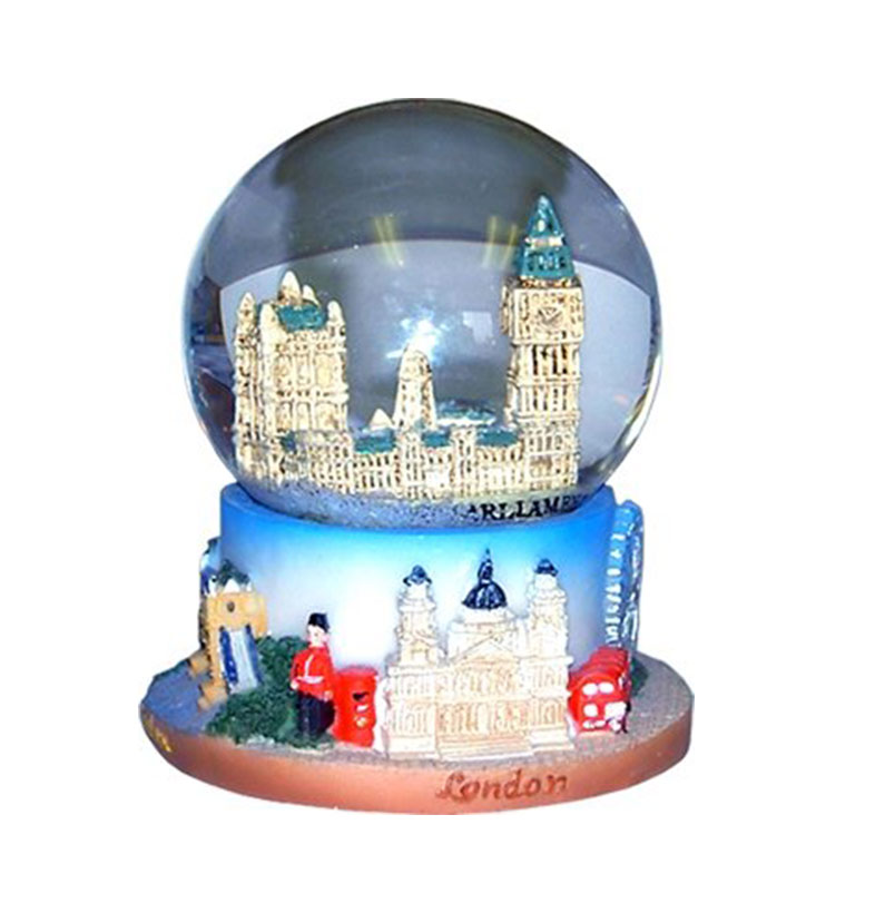 Snow Globes Medium, Detailing London Houses of Parliament, London Collectable Souvenir