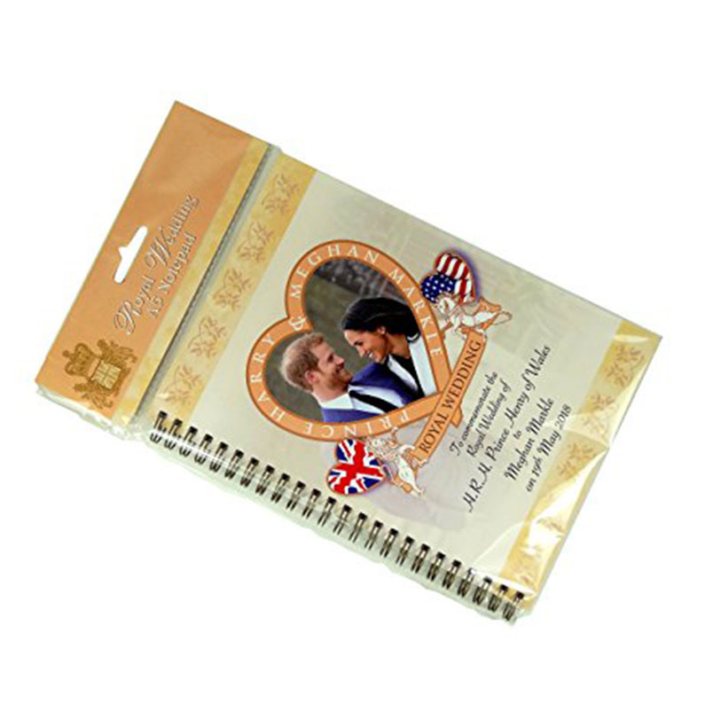 Royal Wedding Note Book (A5 Spiral Bound) with The Picture of H R H Prince Henry of Wales (Harry) and Meghan Markle